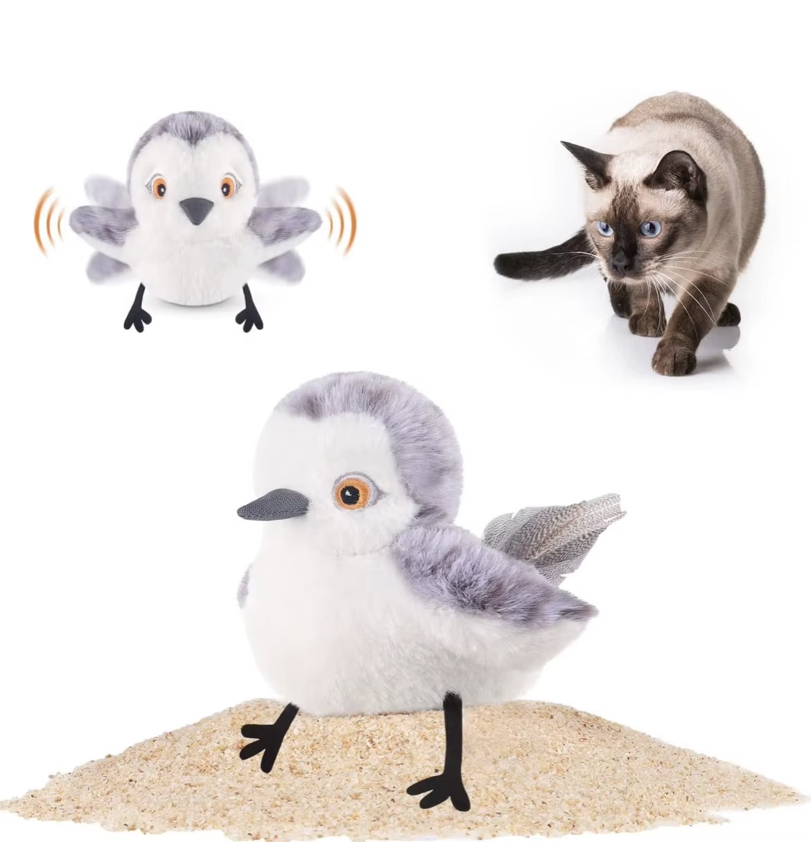 🔥 Last Day Sale Price | 🐾Interactive Chirping Bird Cat Toy
