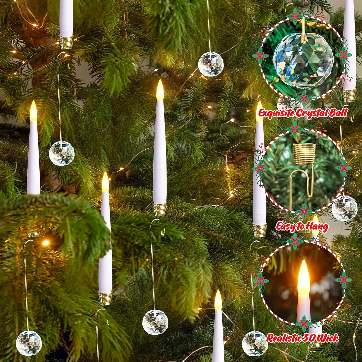 Elegante LED-Kerzen mit Fernbedienung- 6 Kerzen