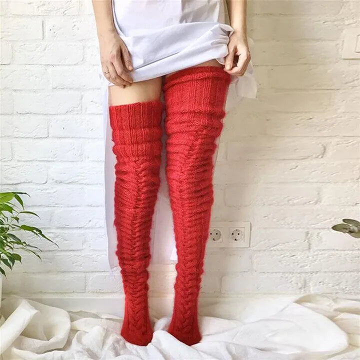 2025 Warm Over Knee Extra Long Knitted Socks
