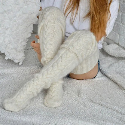 2025 Warm Over Knee Extra Long Knitted Socks