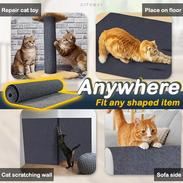 Upgraded Adhesive Cat Scratching Pad