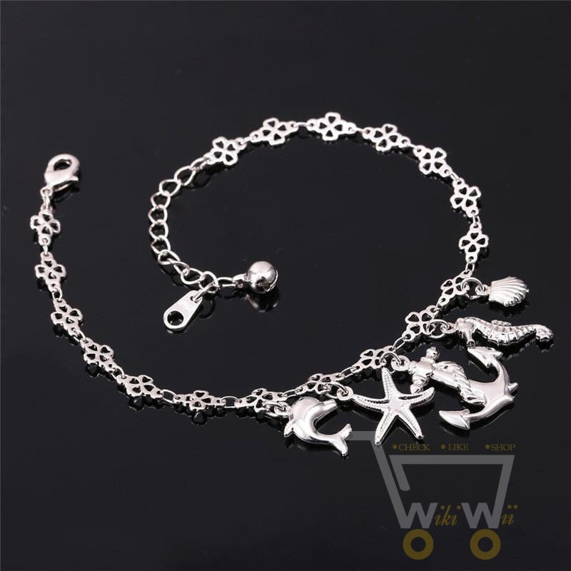 18K Gold /Platinum Plated  Anklet Bracelet - WikiWii