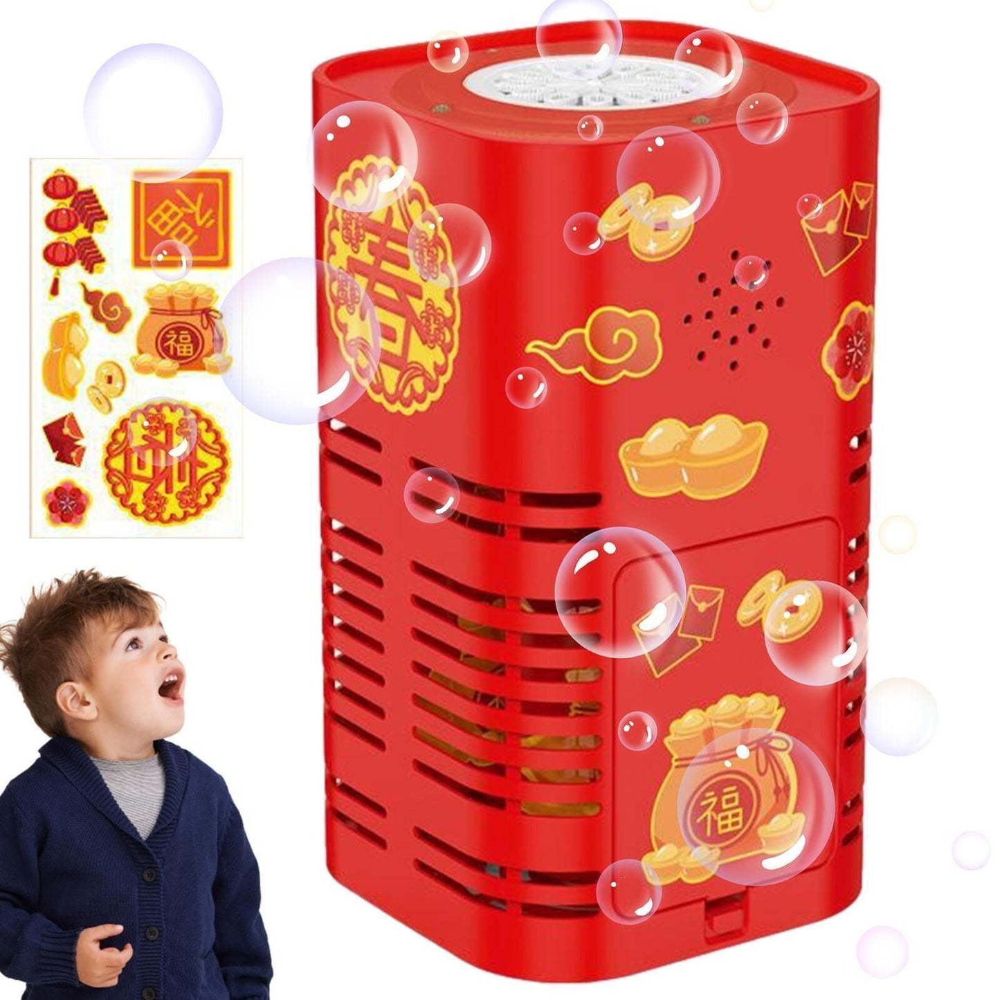 🎁Best Gift-Reusable-Bubbles Firework Machine| Duration of 12 hours