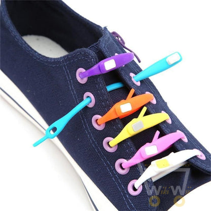 10 PCS /pack Silicone Shoe Laces - WikiWii