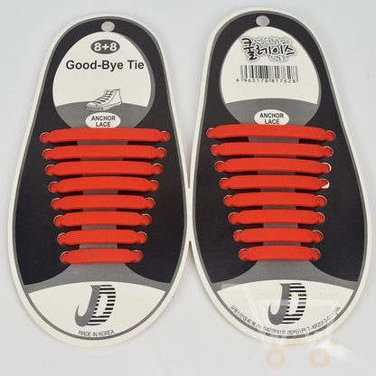 16PCs Silicone Shoelaces - WikiWii