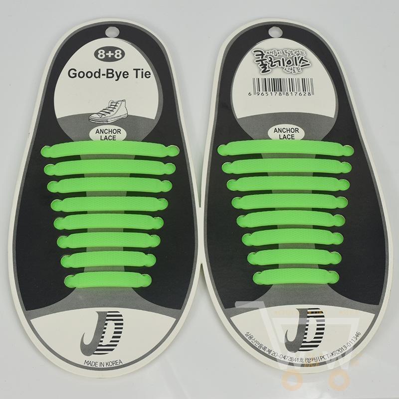 16PCs Silicone Shoelaces - WikiWii