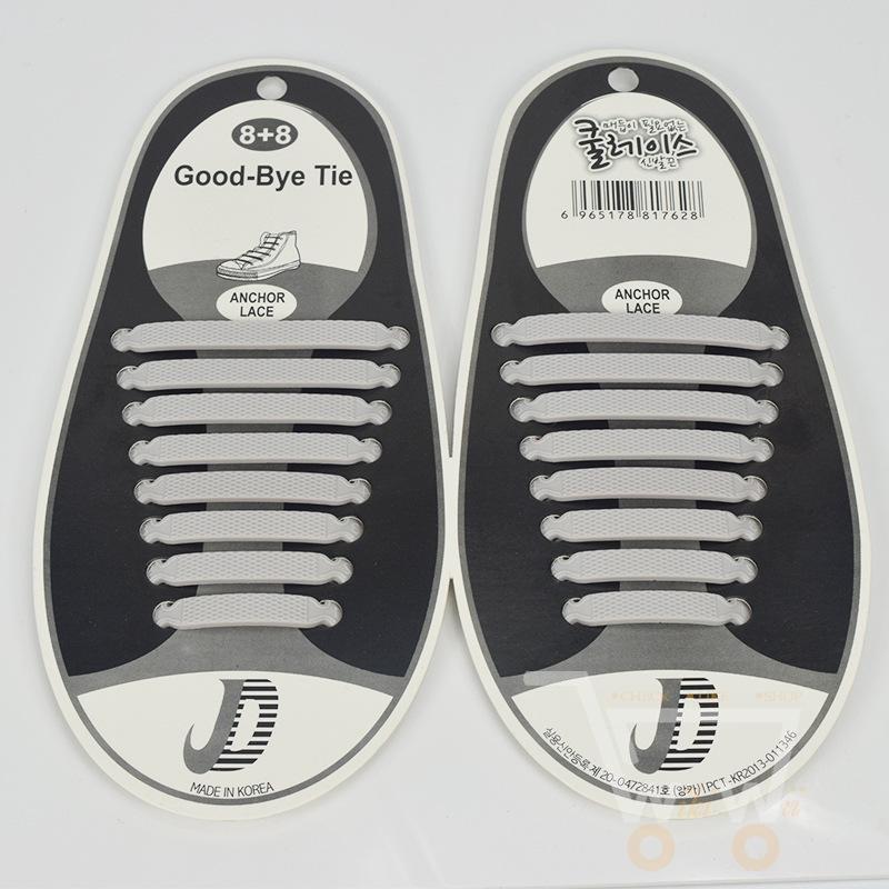 16PCs Silicone Shoelaces - WikiWii