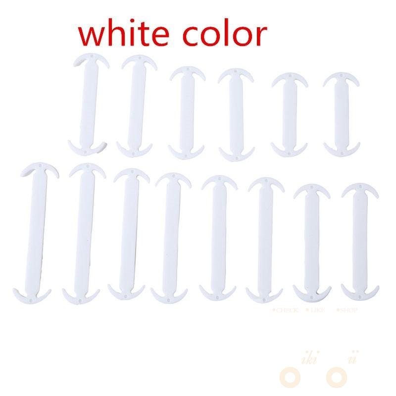 16PCs Silicone Shoelaces - WikiWii