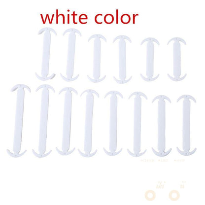 16PCs Silicone Shoelaces - WikiWii