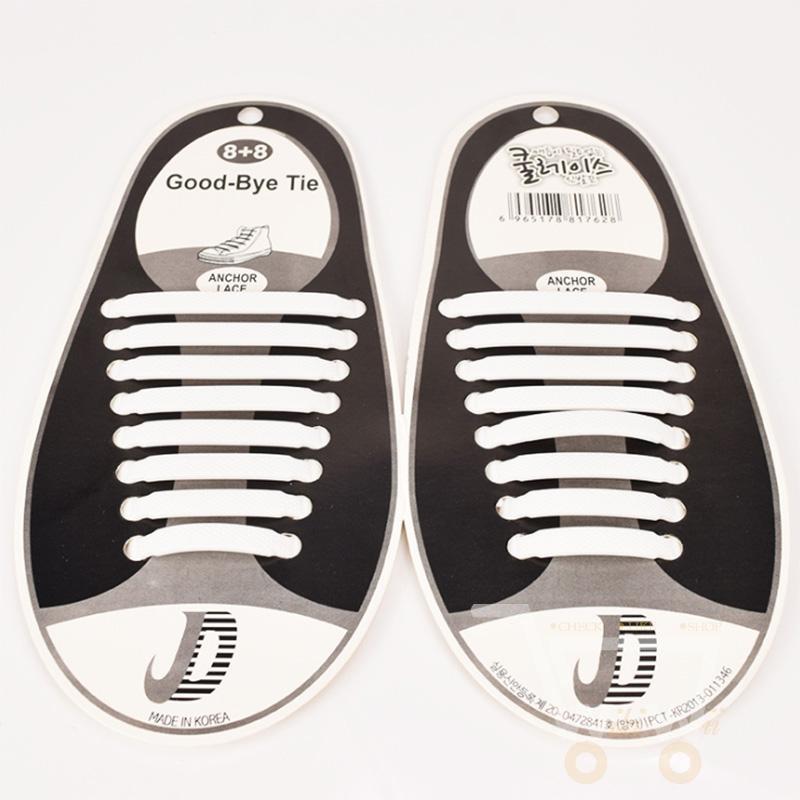 16PCs Silicone Shoelaces - WikiWii