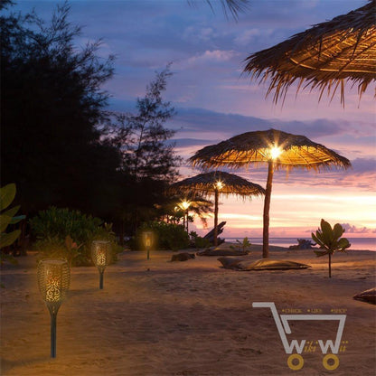 Solar Path Dancing Flame Tiki Torch Light (Two Pack) - WikiWii