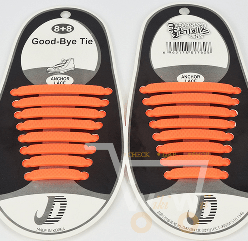 16PCs Silicone Shoelaces - WikiWii