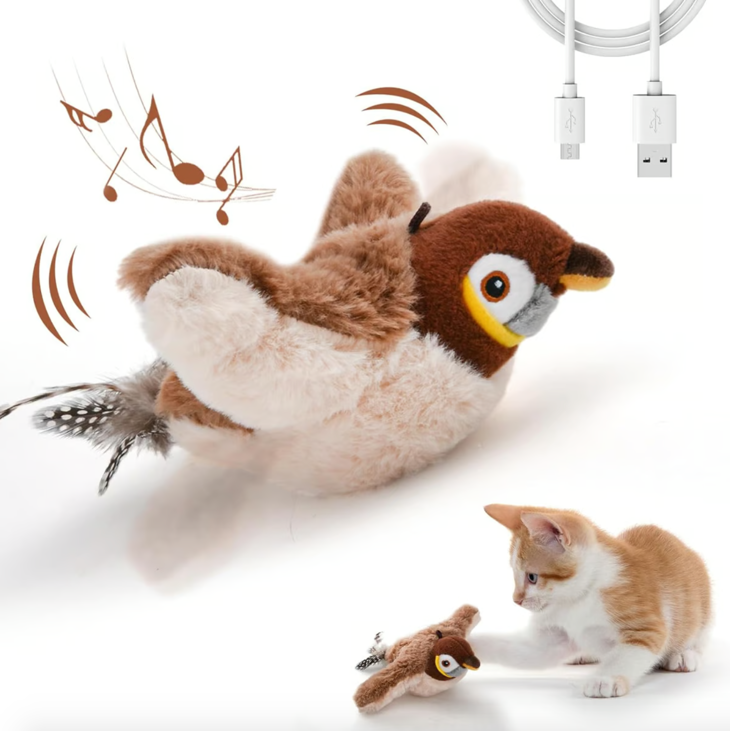 🐾Interactive Chirping Bird Cat Toy