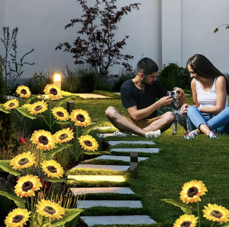 sunflower solar lights