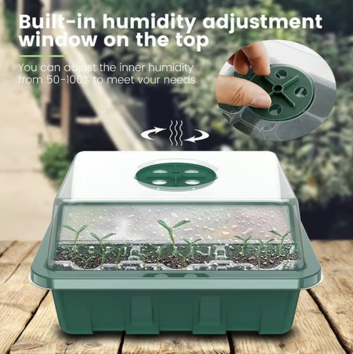 Seed Starter Trays with Grow Light 2025