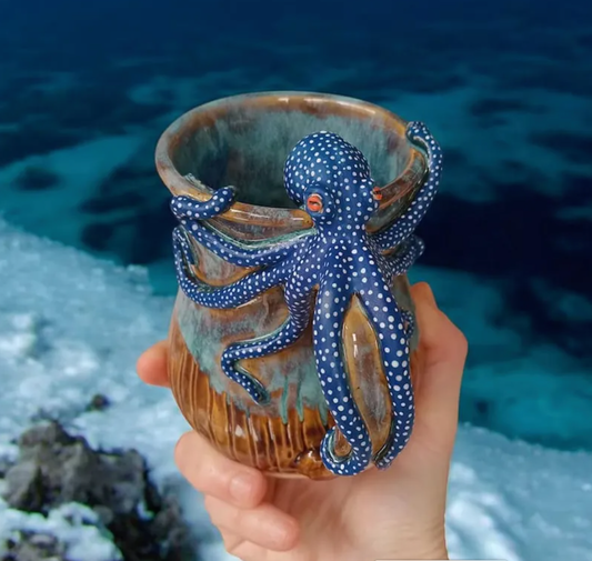 🐙Handmade Octopus Mug