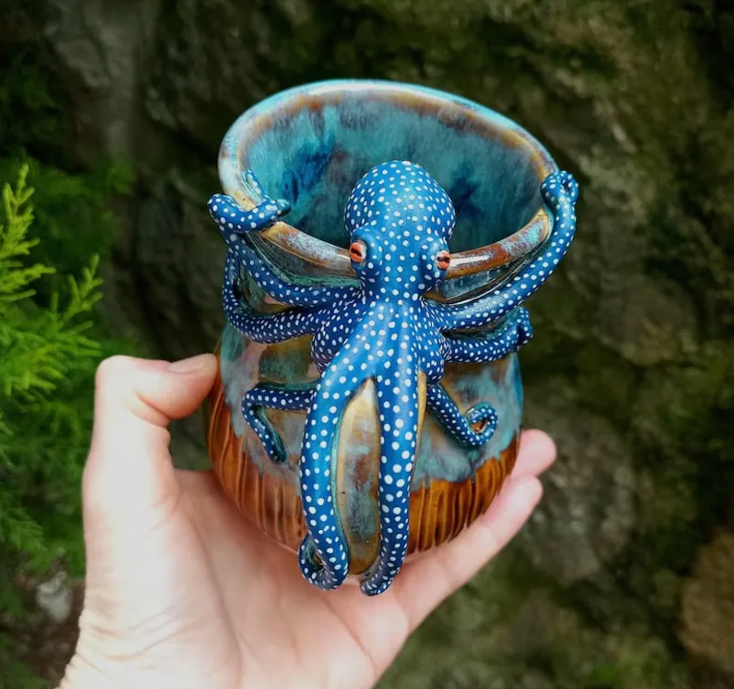 🐙Handmade Octopus Mug