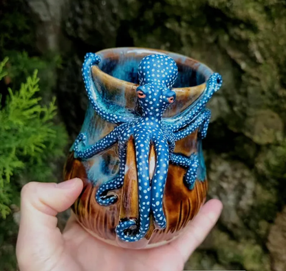 🐙Handmade Octopus Mug