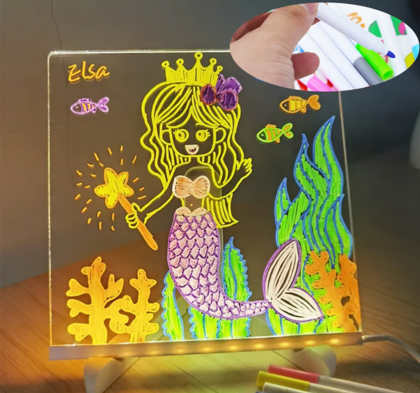 🎁 LED Drawing Board with 7 Colors