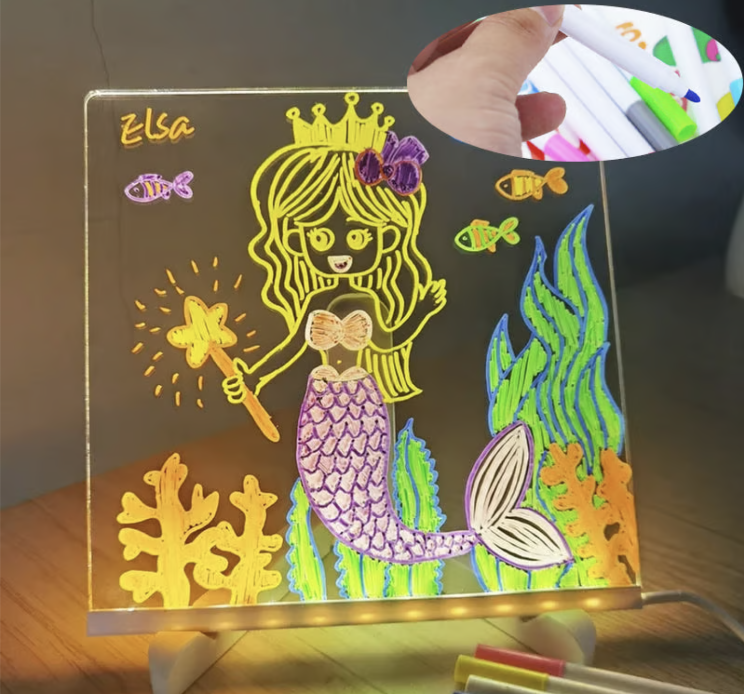 🎁 LED Drawing Board with 7 Colors