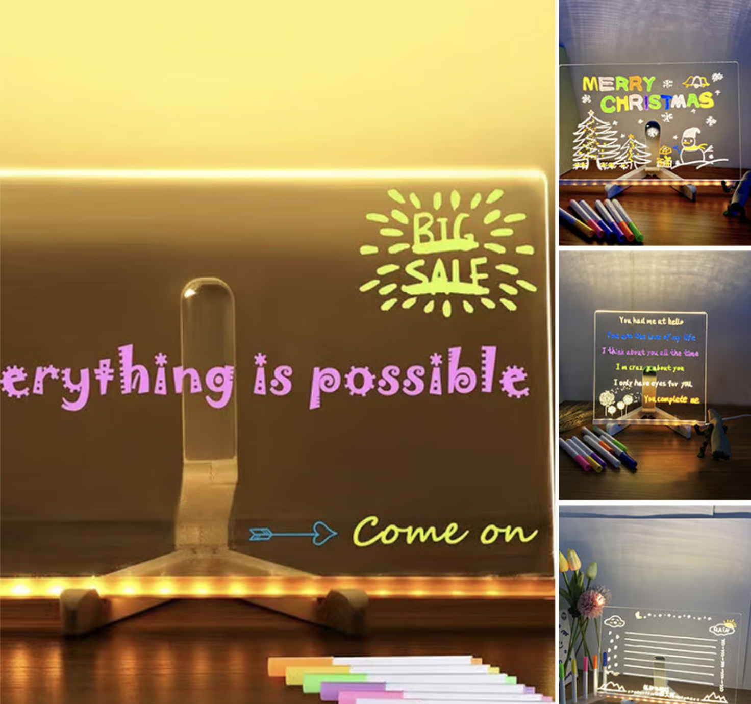 🎁 LED Drawing Board with 7 Colors