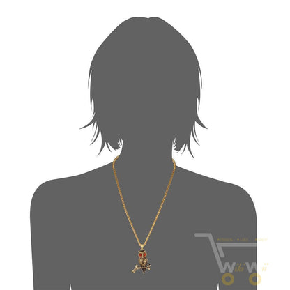 18K Gold Plated / Stainless Steel Chain Owl Necklace - WikiWii