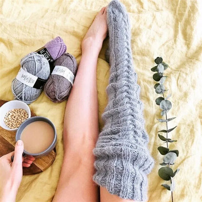 2025 Warm Over Knee Extra Long Knitted Socks
