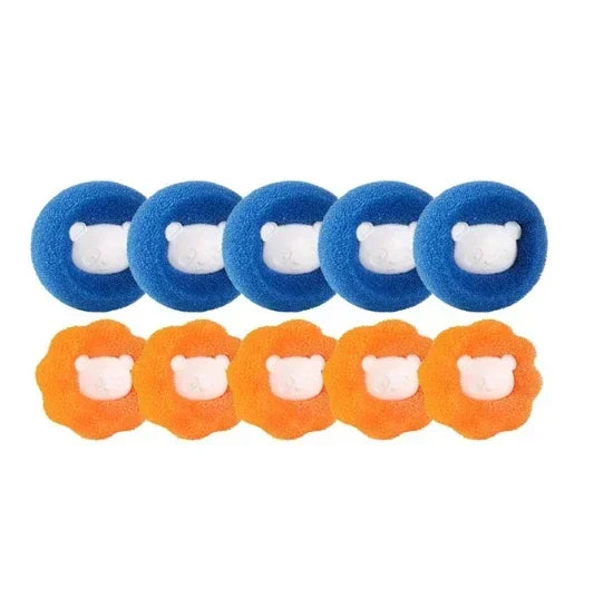 10 Pcs Wool Reusable Pet Hair Remover Ball Washing Machine