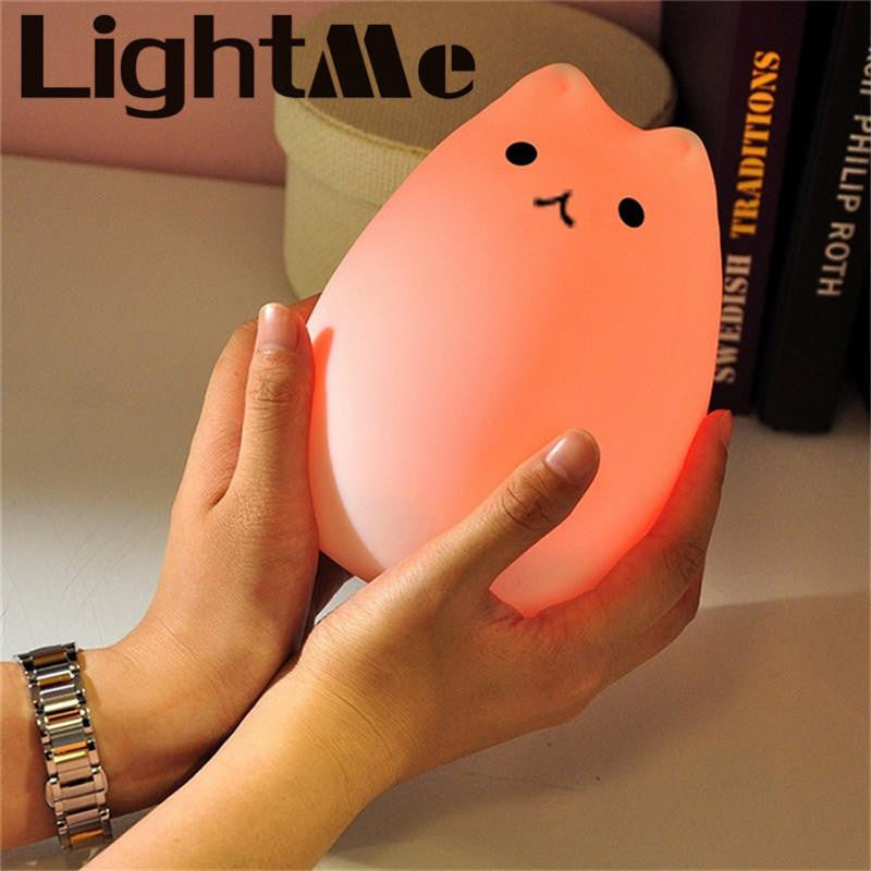 Soft  Silicone LED Night Light- 7 Colors auto change - WikiWii
