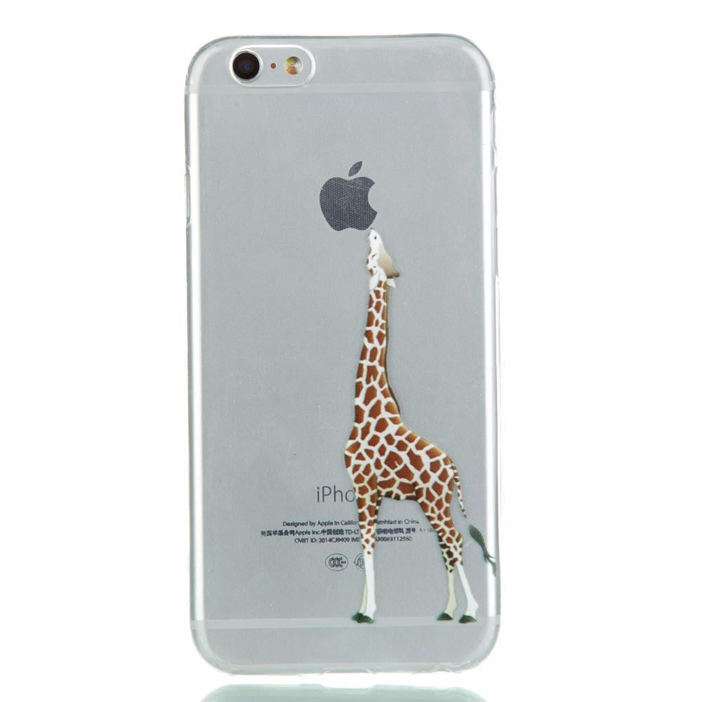 Soft TPU Case giraffe For iPhone 7/7 Plus - WikiWii