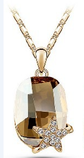 Starfish Crystal Necklaces - WikiWii