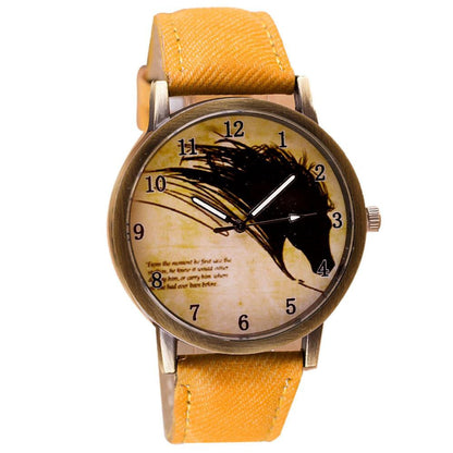 Vintage Painting Horse Watch - WikiWii