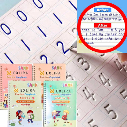 Children's Magic Practice Copybook-4 Books - YOYOWIZZ